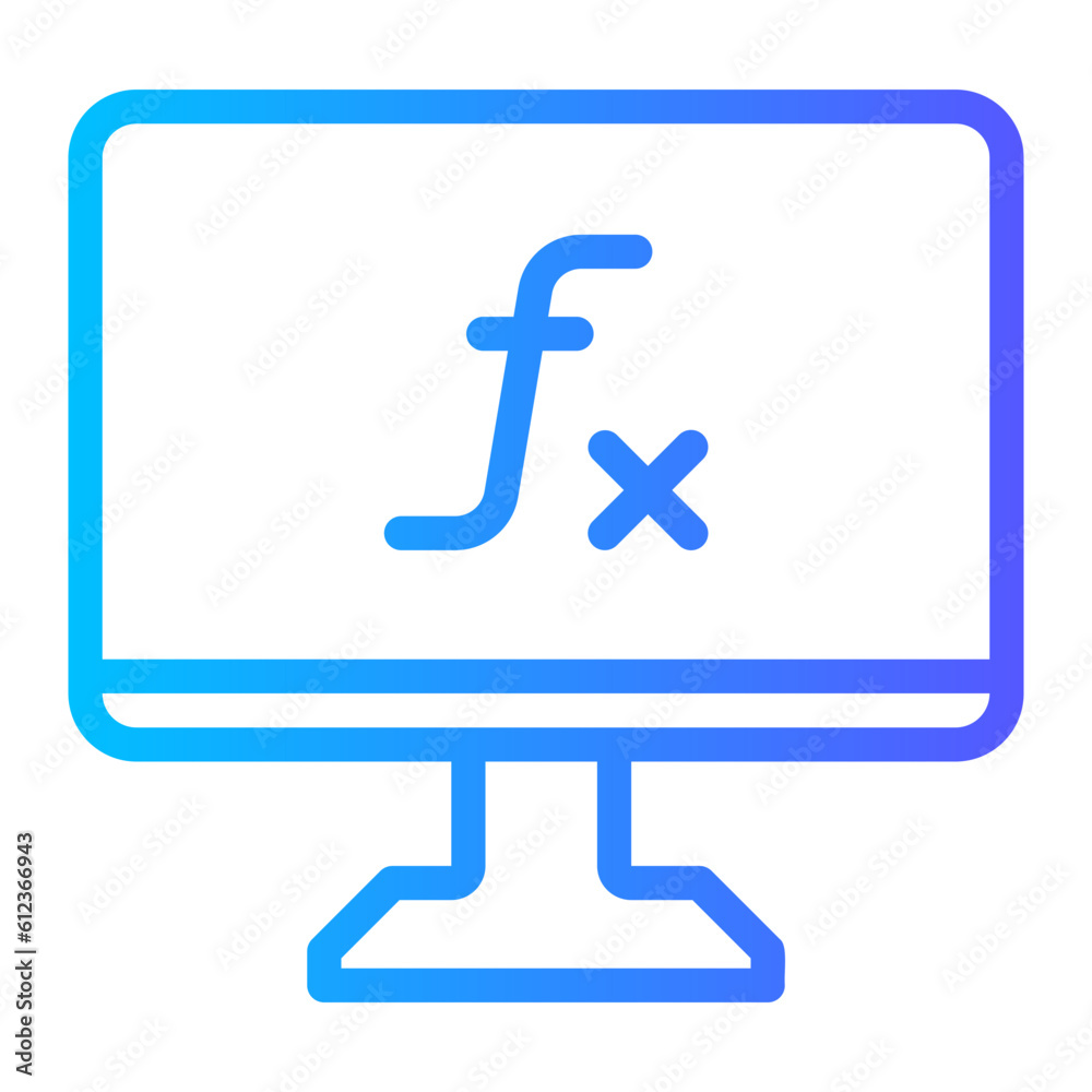 computer gradient icon computer gradient icon