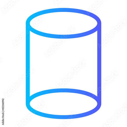 cylinder gradient icon