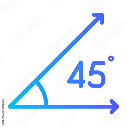 angle gradient icon