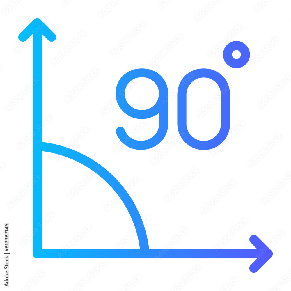 right angle gradient icon right angle gradient icon