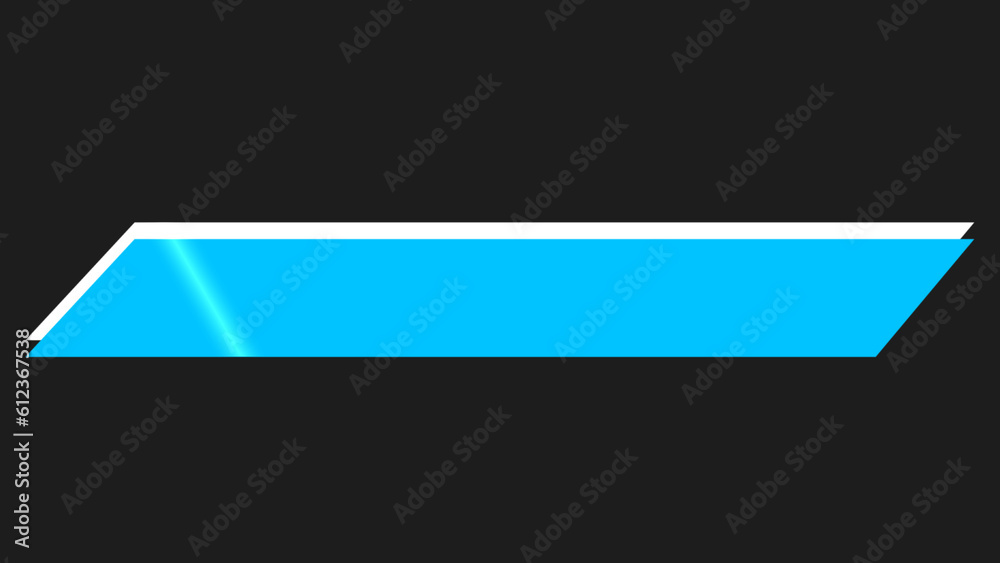 Obraz premium Modern designed lower third in light blue colors and white colors.