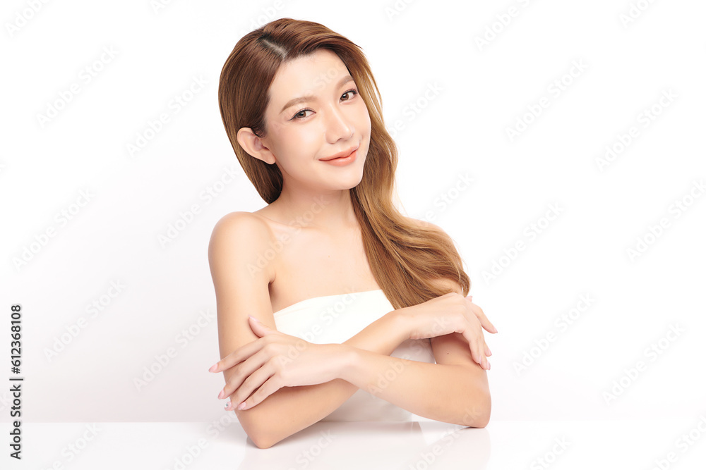 Beautiful young asian woman with clean fresh skin on white background, Face care, Facial treatment, Cosmetology, beauty and spa, Asian women portrait. Beautiful young asian woman with clean fresh skin on white background, Face care, Facial treatment, Cosmetology, beauty and spa, Asian women portrait.
