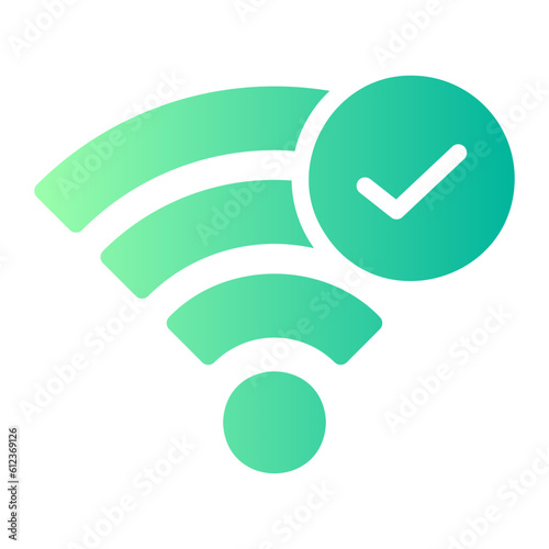 wifi signal gradient icon