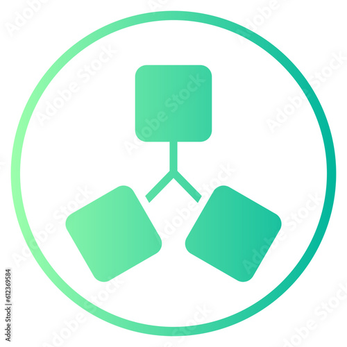 hierarchy gradient icon