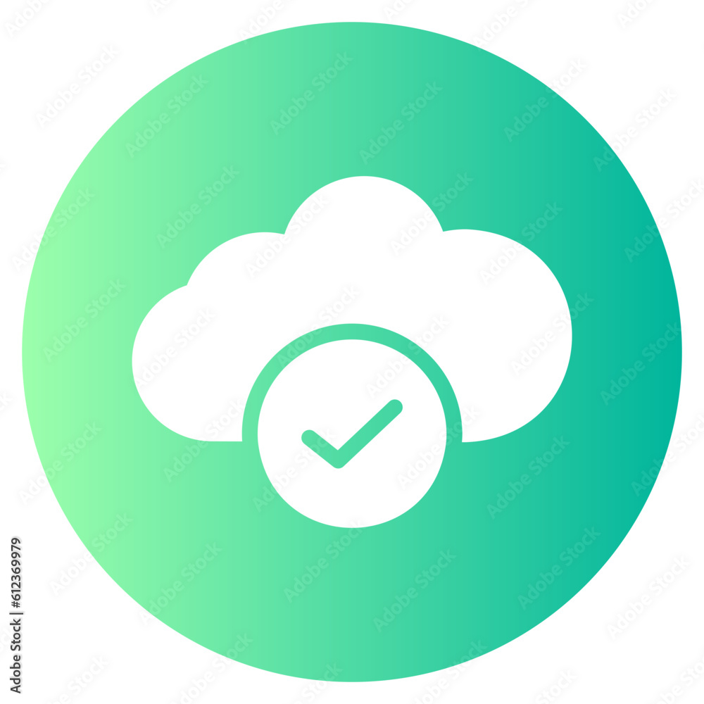 cloud gradient icon