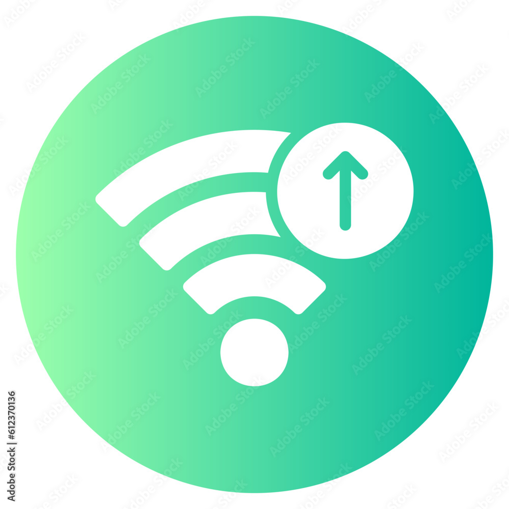 wifi signal gradient icon