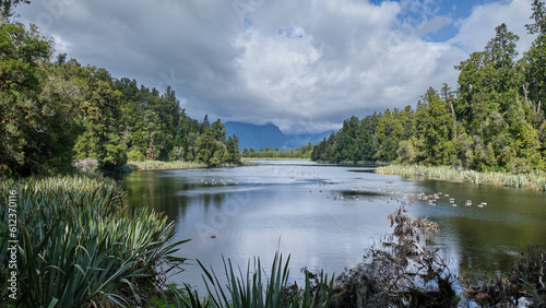 Lake Matheson in West Coast of New Zealand