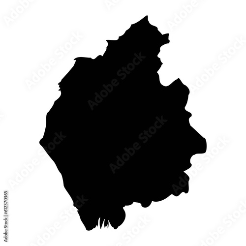 Cumbria map  ceremonial county of England. Vector illustration.