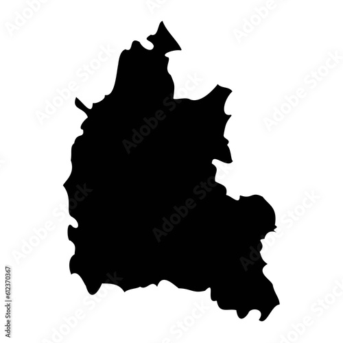 Oxfordshire map, ceremonial county of England. Vector illustration.