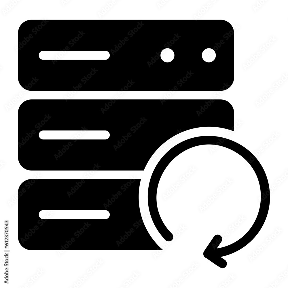 backup system glyph icon backup system glyph icon