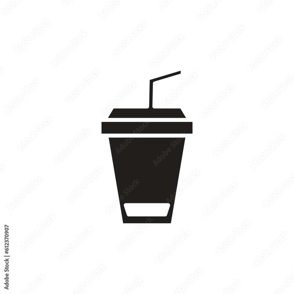 coffe glass vector icon logo template coffe glass vector icon logo template