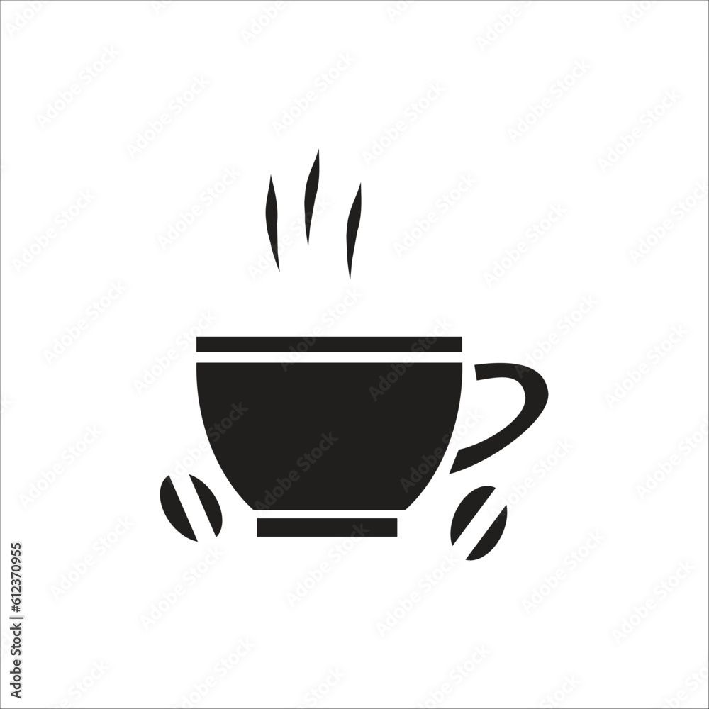coffe glass vector icon logo template coffe glass vector icon logo template