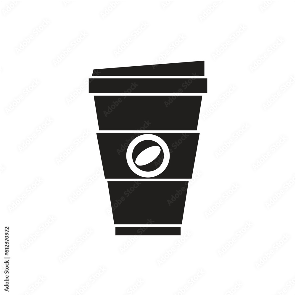 coffe paper cup icon logo vector template coffe paper cup icon logo vector template