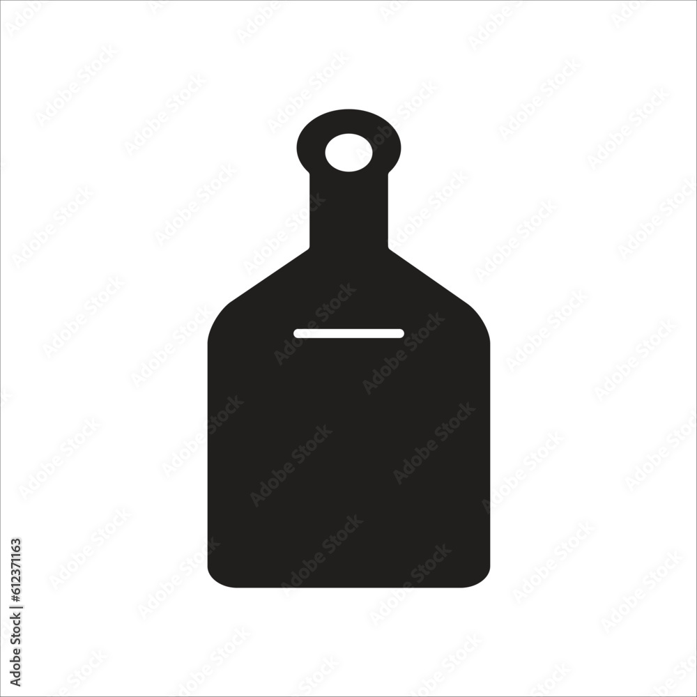 Obraz premium cutting board vector icon logo template