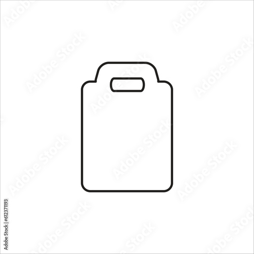 cutting board vector icon logo template