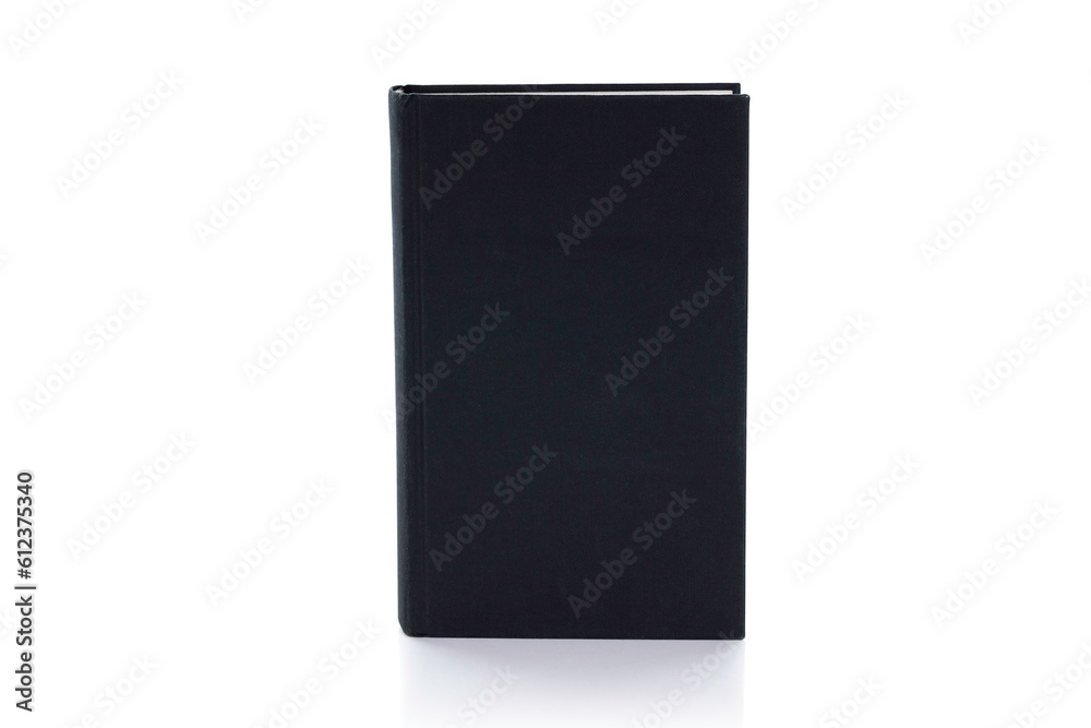 Black book isolated on white background with clipping path. Black book isolated on white background with clipping path.