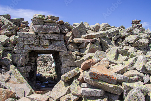 Bronze Age megalithic fortress ruins Shaori in Georgia photo