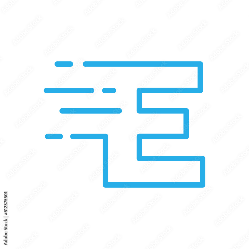 Initial letter E tech logo design vector Initial letter E tech logo design vector