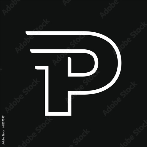 Initial Letter P Logo Design Vector