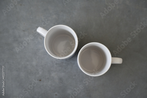 White ceramic cup without pattern for sublimation, A cup for tea