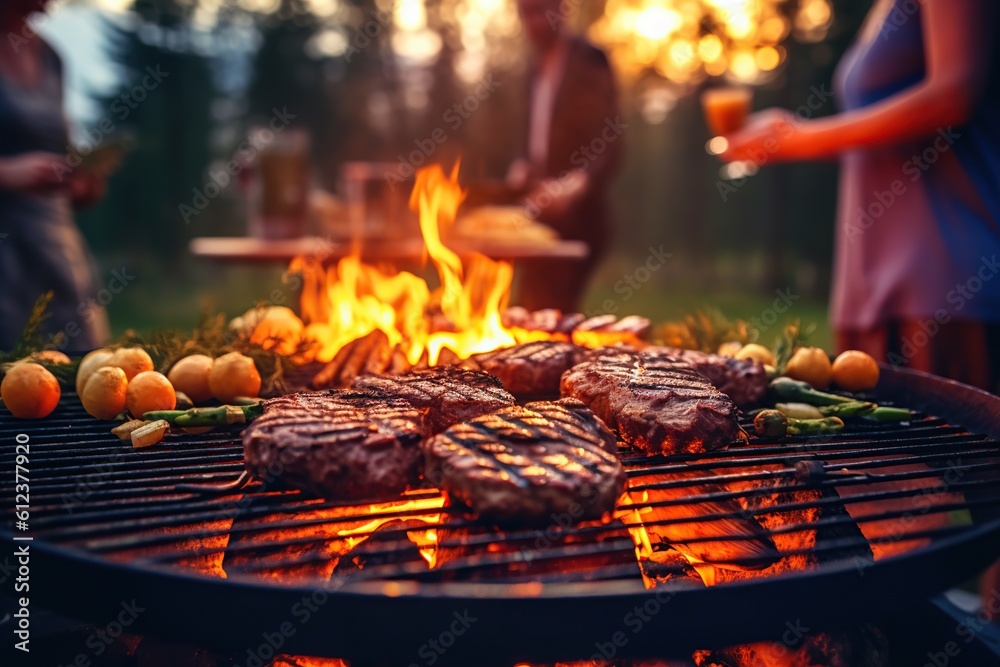 BBQ food party summer grilling meat in the afternoon of weekend happy party. BBQ food party summer grilling meat in the afternoon of weekend happy party.