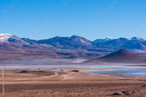 Mountains in the bolivian plateau