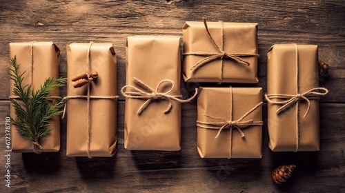 Christmas and zero waste eco friendly packaging gifts