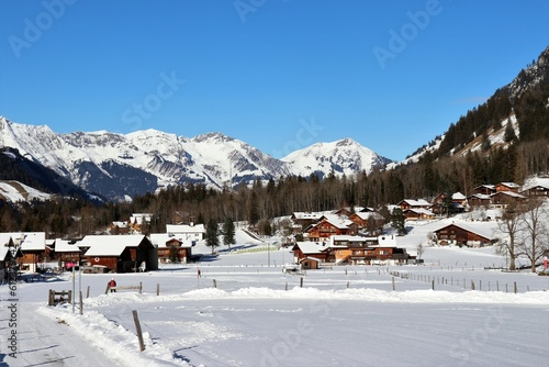 Winter village Kandersteg Zwitserland © caroline