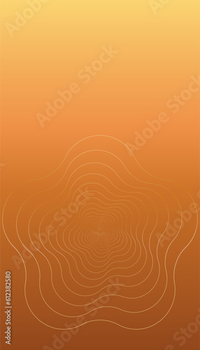 Orange gradient background with golden wave pattern. Desktop Screen Wallpaper Smartphone