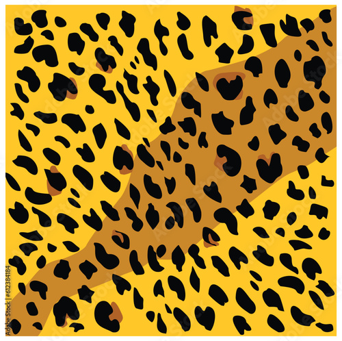 Big cat fur pattern. Decorative tiger pattern seamless vector illustration. Elegant and stylish background for fabric clothes.	