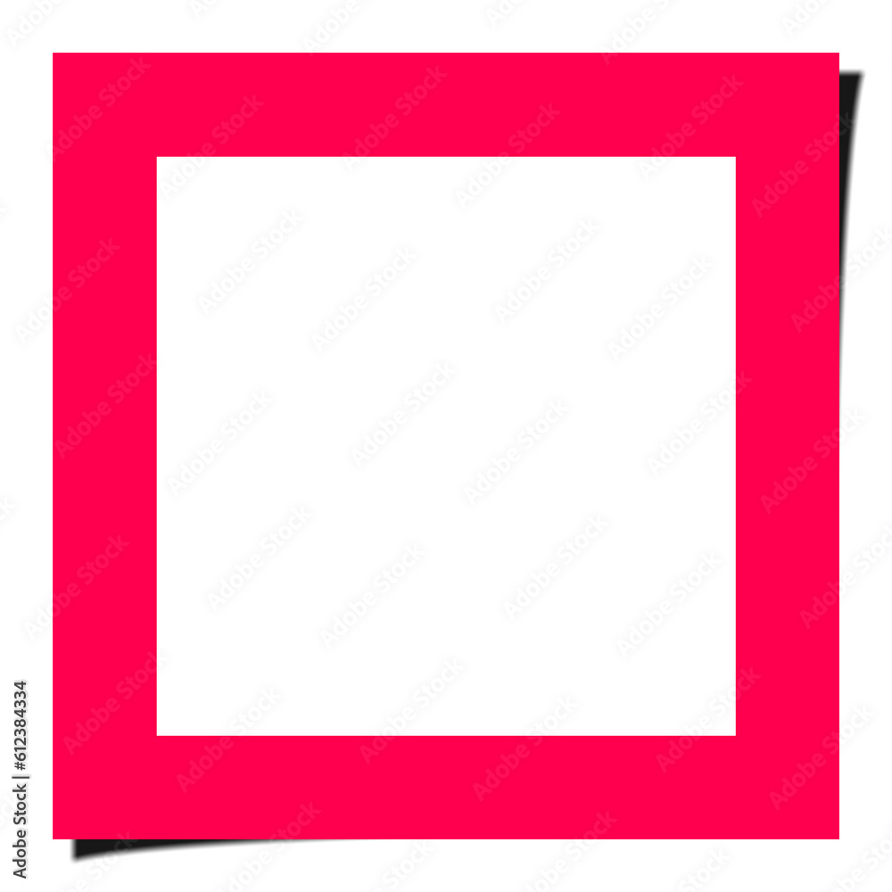 Pink square frame