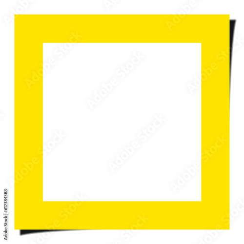 Yellow square frame