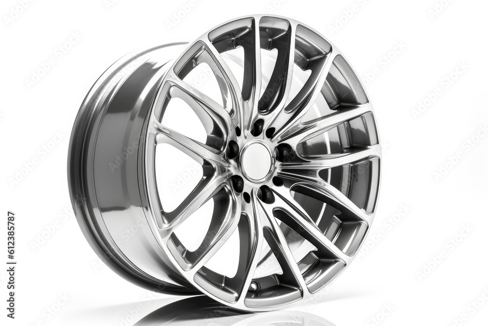 Modern trendy sports rim on a white background. Generative ai. Modern trendy sports rim on a white background. Generative ai.