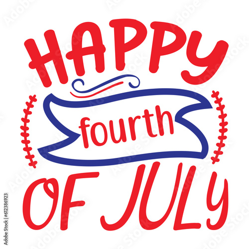 Happy 4th July shirt design Print template happy independence day American typography design.