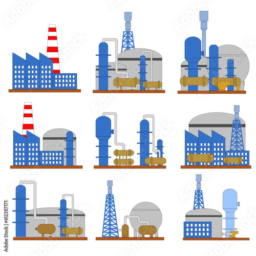 set of industrial icons