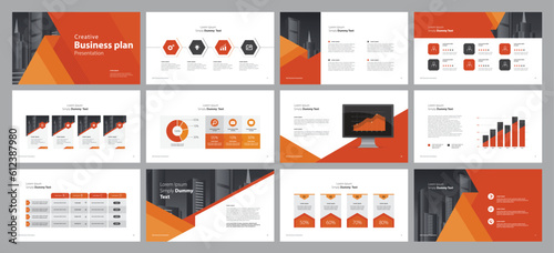 business presentation template design backgrounds and page layout design for brochure, book, magazine, annual report and company profile, with info graphic elements graph design concept