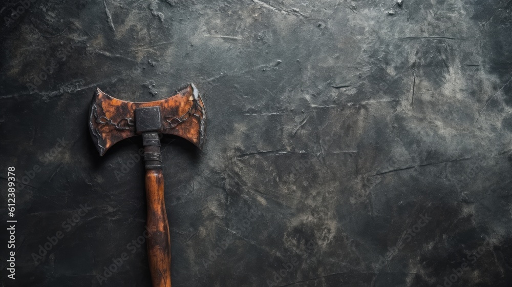 Fantasy Battle Axe Wallpaper created with Generative AI Technology