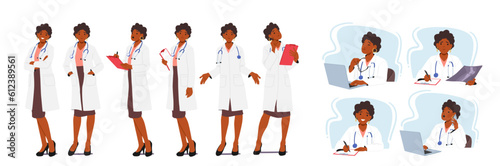 Skilled And Compassionate Female Doctor Character Provide Excellent Medical Care With Expertise, Empathy And Dedication