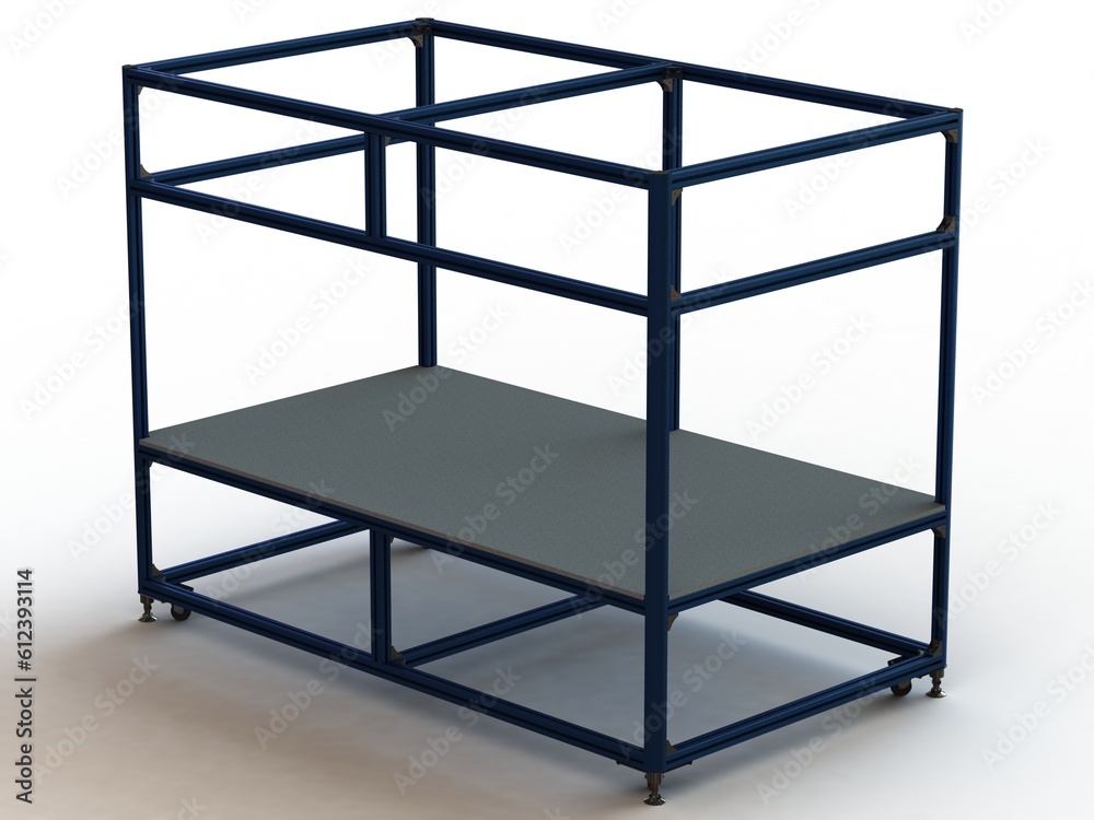 Aluminum Machine Structure - Large Size 3D model Aluminum Machine Structure - Large Size 3D model