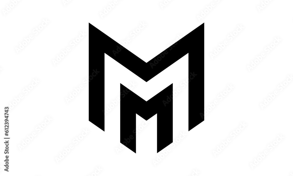 Abstract Initial Letter M Logo Abstract Initial Letter M Logo