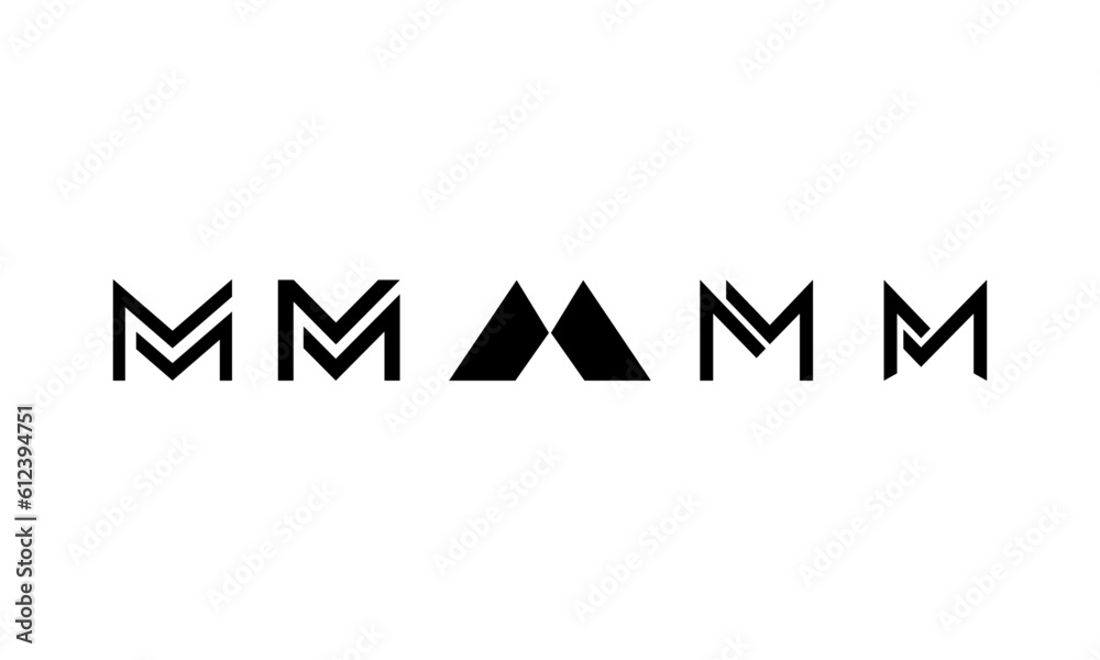 Abstract Initial Letter M Logo Abstract Initial Letter M Logo