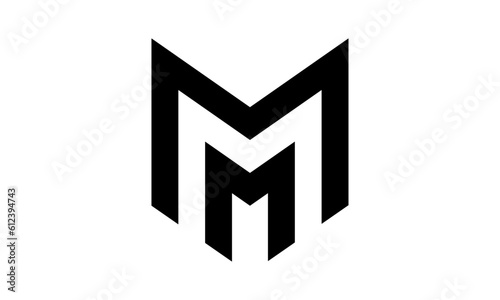 Abstract Initial Letter M Logo