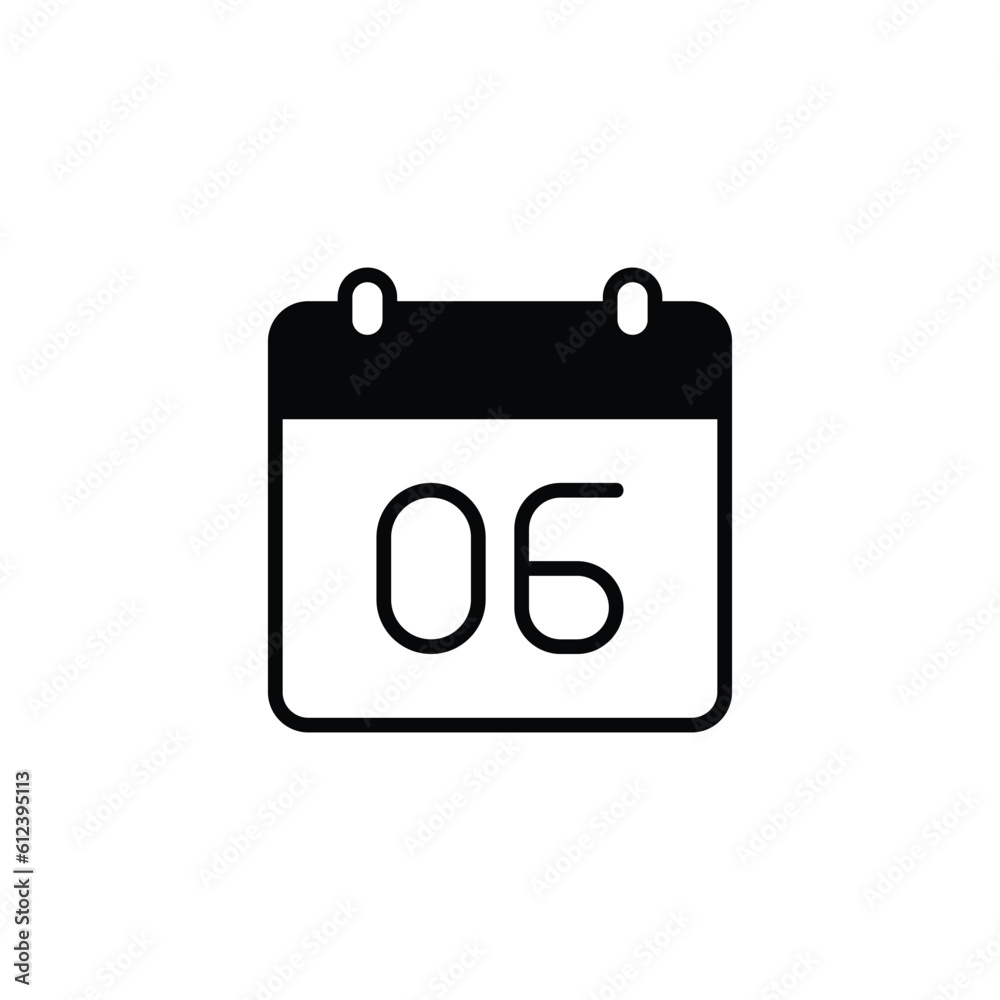 06 Date icon design with white background stock illustration 06 Date icon design with white background stock illustration