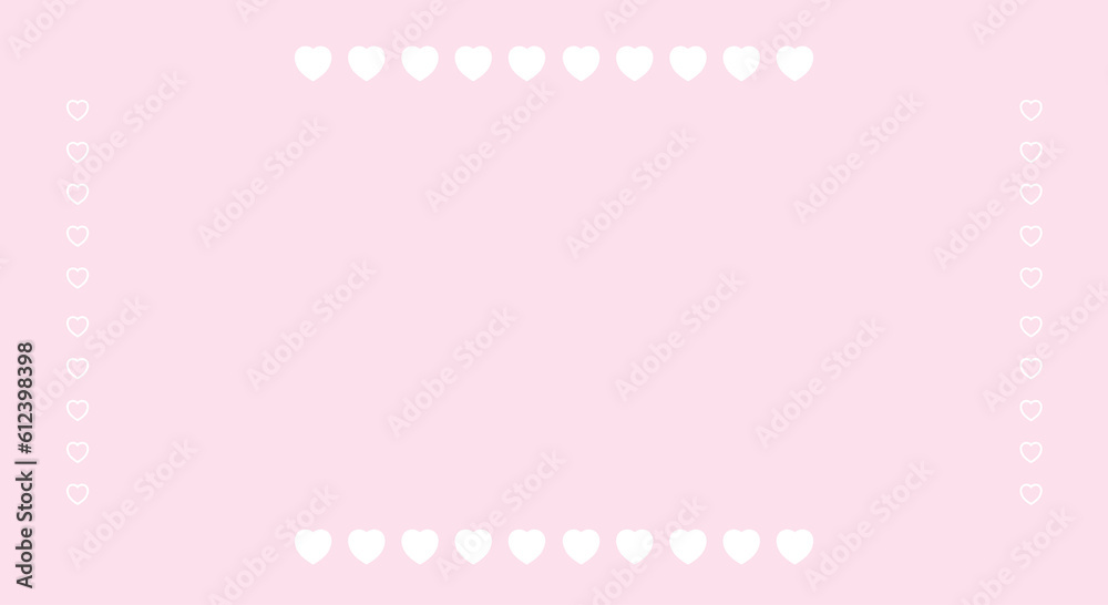 cute little heart background decoration