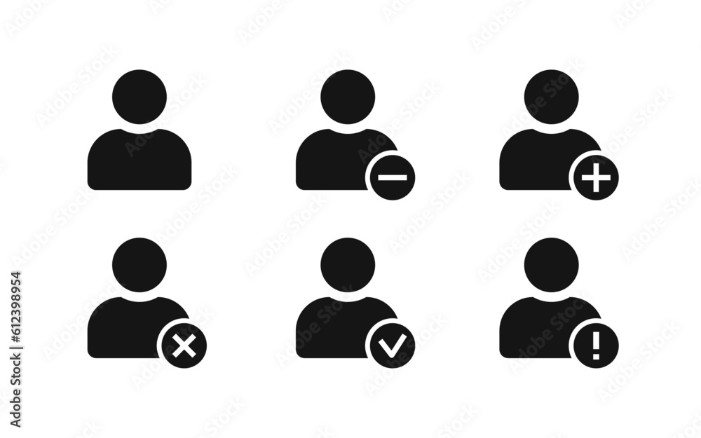 profile, avatar, user profile, add user, delete user, confirm user, account vector icon profile, avatar, user profile, add user, delete user, confirm user, account vector icon