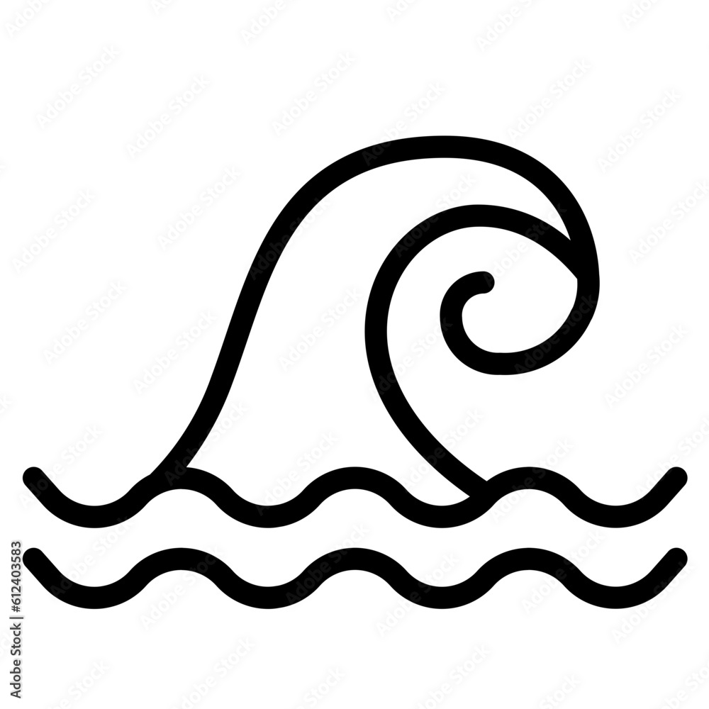Obraz premium waves, tsunami, disaster tsunami vector
