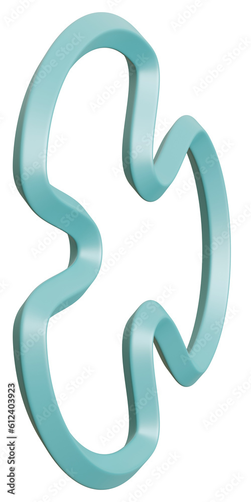 Fototapeta premium Line.3D render