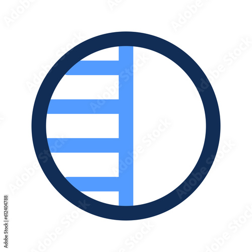 contrast outline color icon