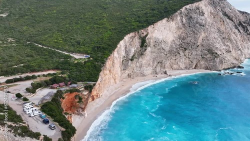 Porto Katsiki Beach on the island of Lefkada in Greece