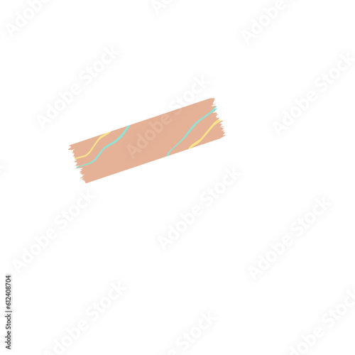 Vector illustration of a decorative tape